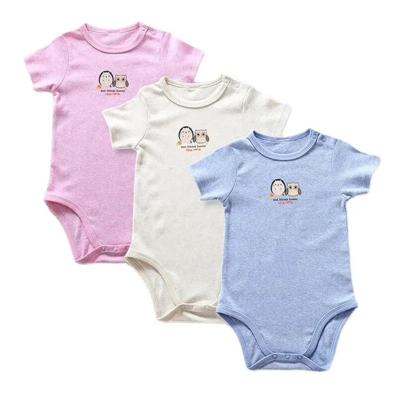 Baby Nursery Ideas Boy - เสื้อผ้าเด็กRomperเด็กฤดูร้อนเด็กชายและเด็กหญิงเสื้อผ้าเด็กแขนสั้นผ้าฝ้าย 100% โดยรวมเด็กOverallsรอบคอ