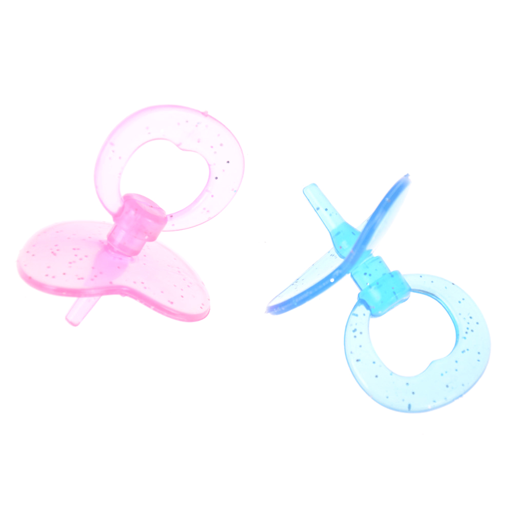 Baby Nursery Accessories - 2 ชิ้น/ชุด จุกนมหลอกตุ๊กตาเด็ก สีสุ่ม ของเล่นเสริมสร้างจินตนาการสำหรับเด็กผู้หญิง ของขวัญ