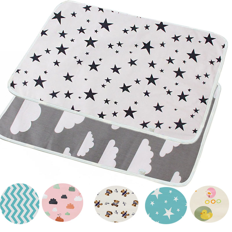 Baby Mattress Waterproof - กันน้ําReusableทารกแรกเกิดผ้าอ้อมเปลี่ยนเสื่อผ้าอ้อมเด็กที่นอนสําหรับผ้าฝ้ายผ้าอ้อมเปลี่ยนPatsตารางPad