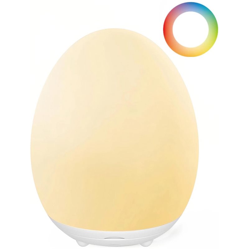 Baby Nursery Colors - AB34-โคมไฟกลางคืน LED สำหรับเด็ก รูปทรงไข่ สำหรับห้องเด็ก มาพร้อม