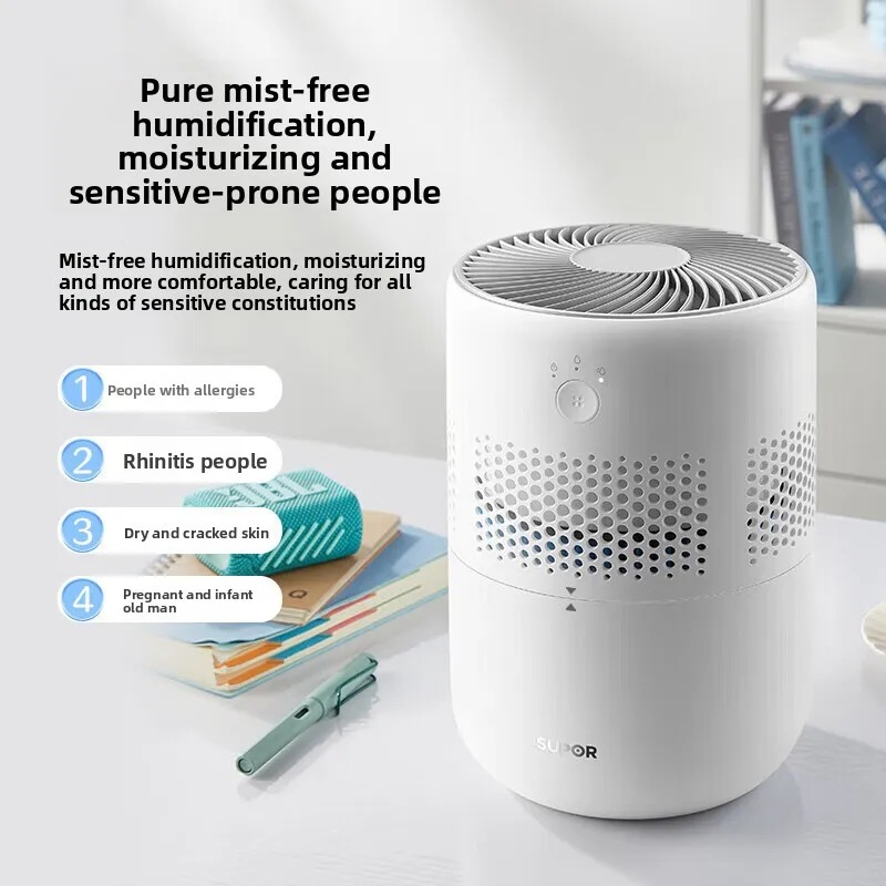 Humidifier Nursery Quiet - เครื่องเพิ่มความชื้นในอากาศแบบไอน้ำเย็นไร้ละออง – เครื่องกระจายกลิ่นอโรมาแบบอัลตราโซนิกพร้อมถังความจุ 2.5 ลิตร, ทำงานเงียบสำหรับห้องนอน,