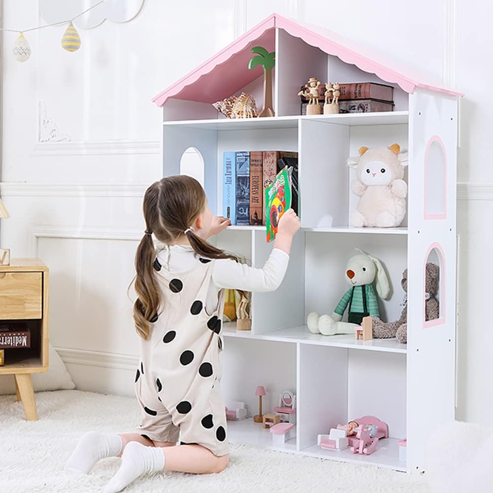 Baby Nursery Bookcase - ชั้นวางหนังสือและที่เก็บของเล่นสำหรับเด็ก, ชั้นวางหนังสือสำหรับเด็กเล็ก, ตู้หนังสือสำหรับห้องเด็ก | ชั้นวางหนังสือสำหรับห้องเด็ก -