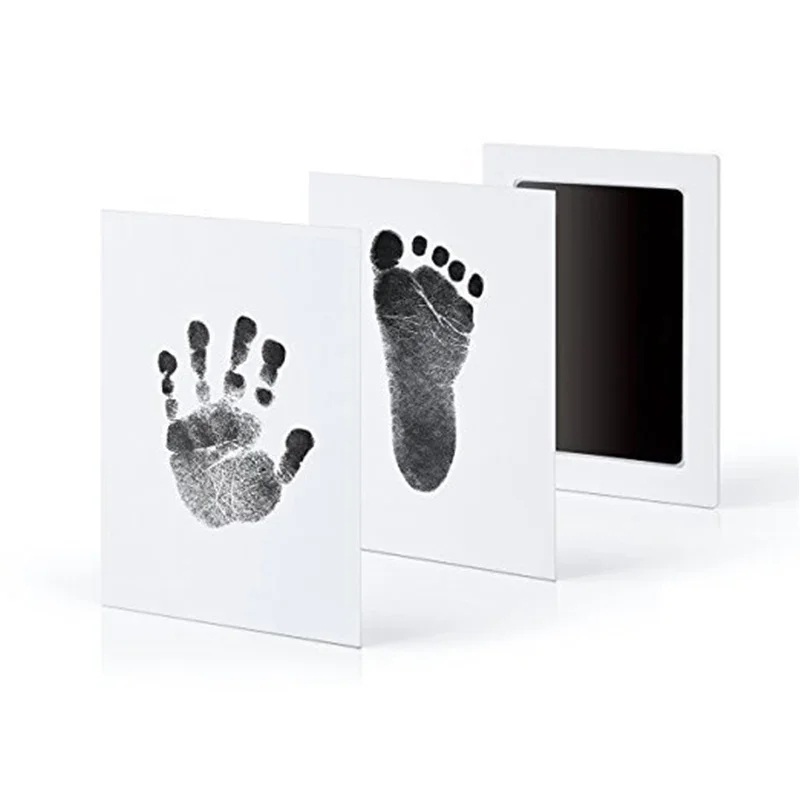 Footprint Ink Kit - ชุดแผ่นหมึกพิมพ์รอยเท้า/รอยมือเด็ก ปลอดภัย ไร้สารพิษ 1/2 ชิ้น สำหรับพิมพ์รอยอุ้งเท้า