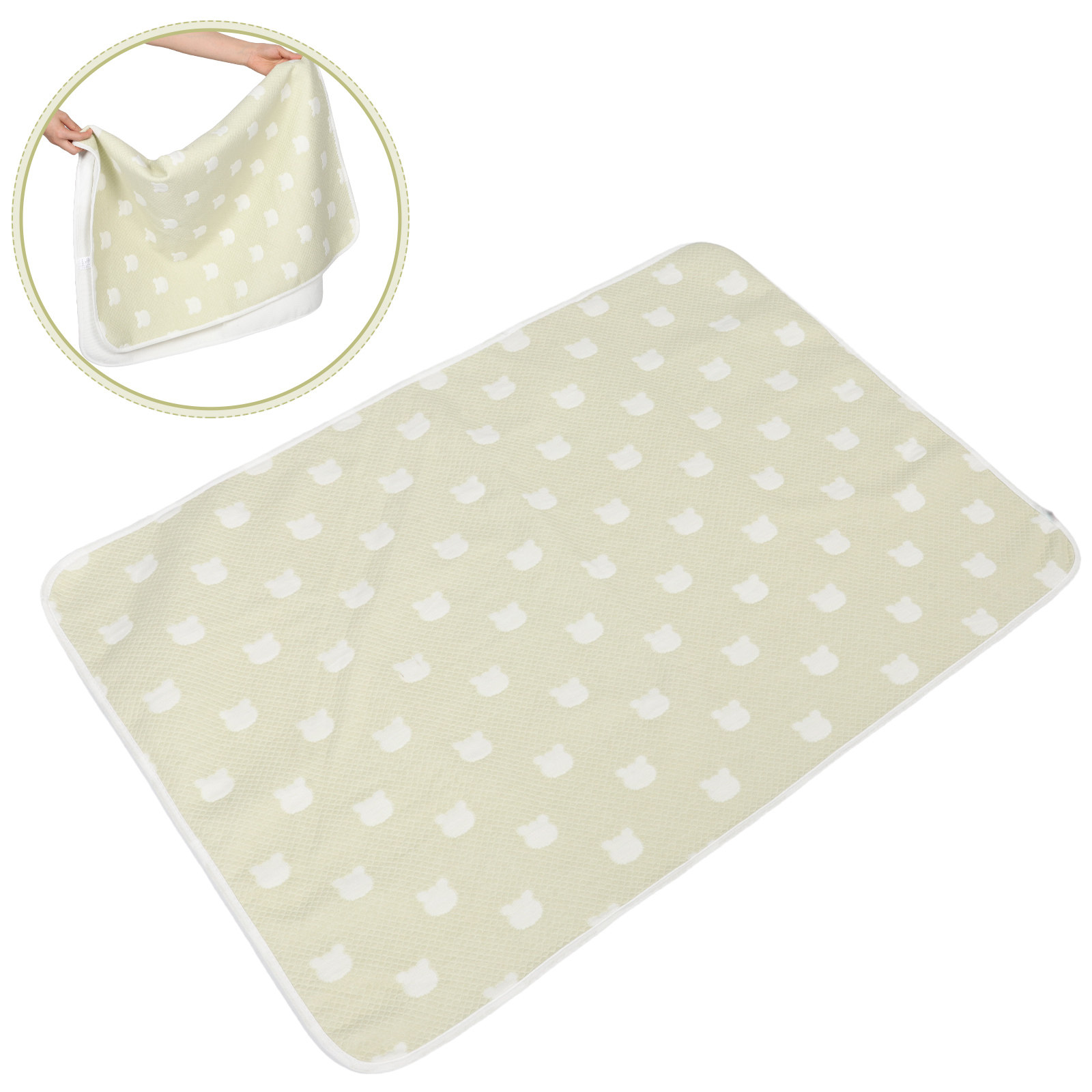 Baby Mattress Waterproof - แผ่นรองนอนกันน้ำสำหรับเด็ก ผ้าฝ้ายแท้ ระบายอากาศได้ดี ซักล้างได้ ใช้ซ้ำได้ สำหรับเด็กเล็ก