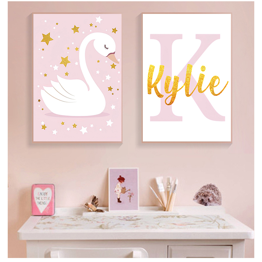 ภาพพิมพ์ติดผนัง โปสเตอร์ชื่อสั - Baby Nursery Name Wall Art บทวิจารณ์และราคา