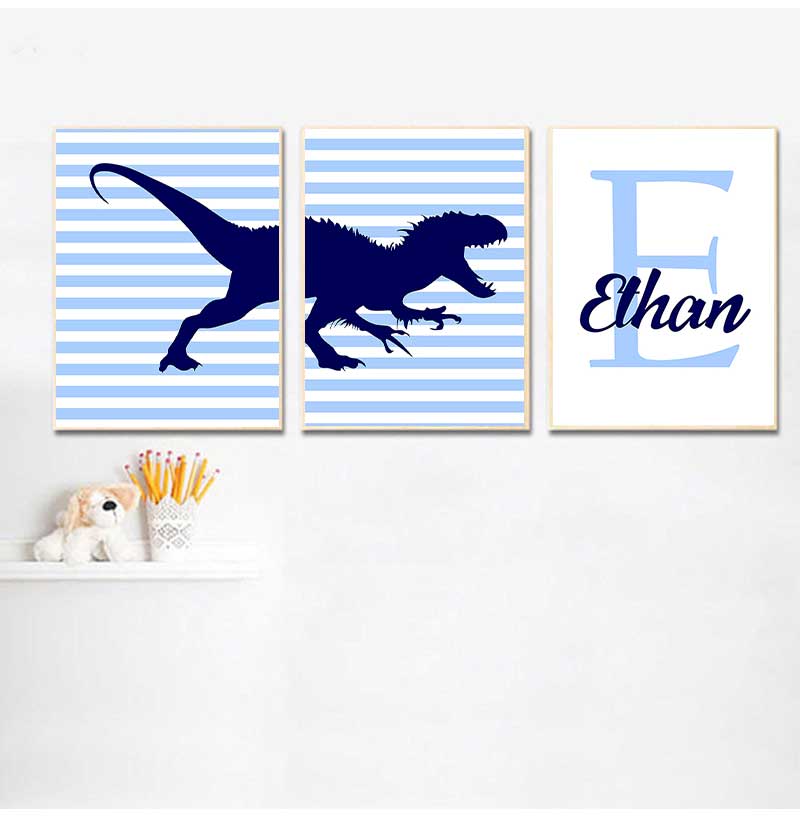 ภาพวาดบนผ้าใบศิลปะ โปสเตอร์และ - Baby Nursery Name Wall Art บทวิจารณ์และราคา