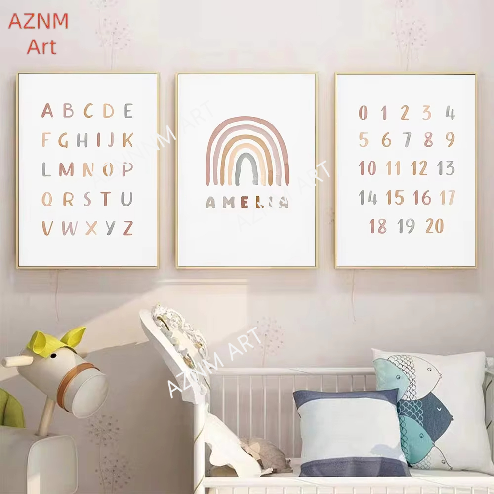 1/3 ชิ้น, โปสเตอร์สั่งทำพิเศษ  - Baby Nursery Name Wall Art บทวิจารณ์และราคา