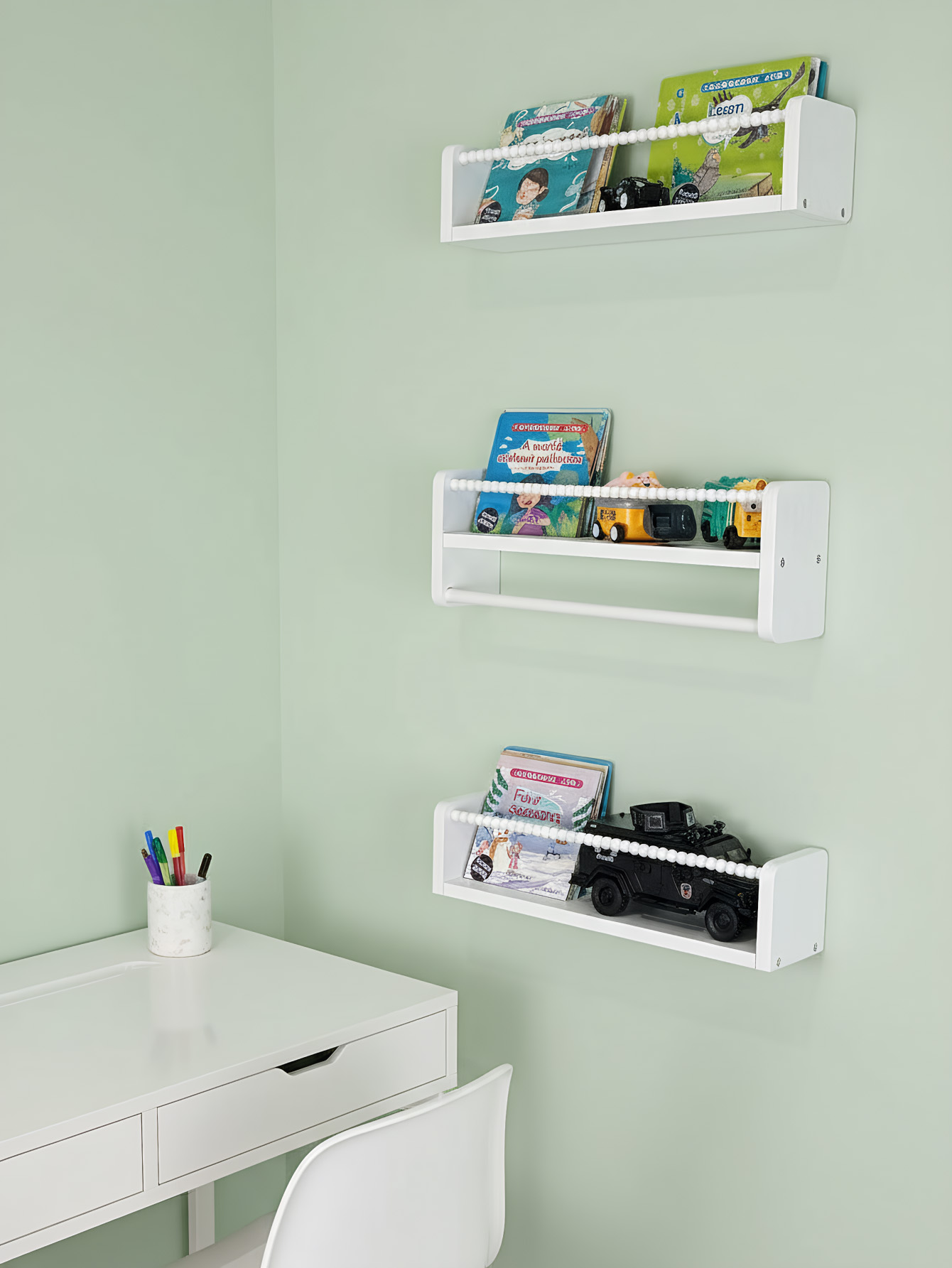 ชั้นวางหนังสือสำหรับห้องเด็ก,  - Baby Nursery Bookcase บทวิจารณ์และราคา