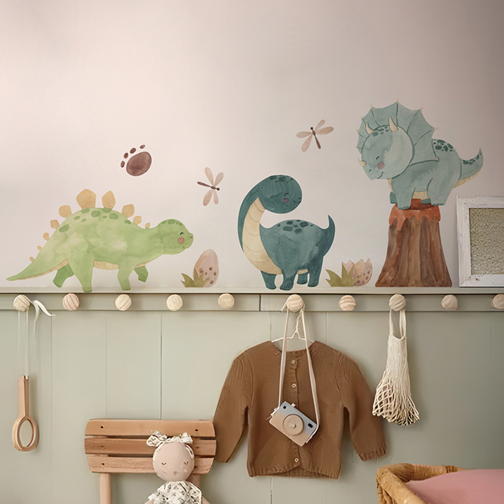 สติ๊กเกอร์ติดผนังรูปไดโนเสาร์ส - Baby Nursery Accessories บทวิจารณ์และราคา