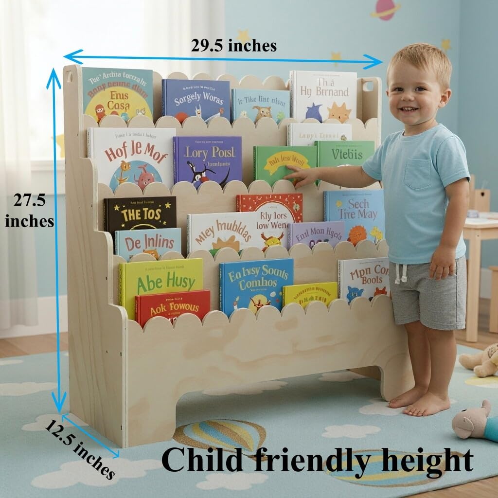 ชั้นวางหนังสือเด็ก 4 ชั้น, ชั้ - Baby Nursery Bookcase บทวิจารณ์และราคา