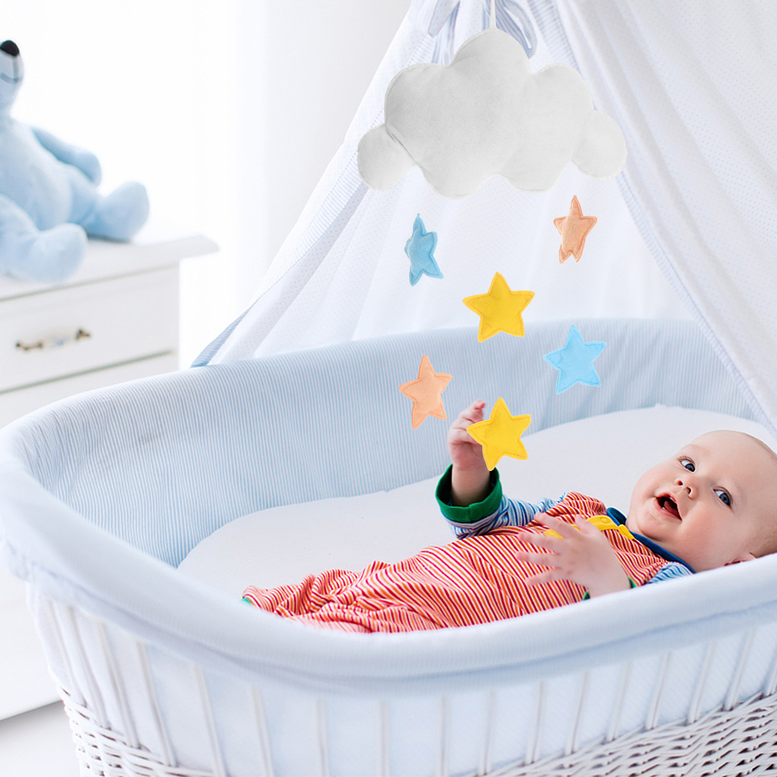 ของตกแต่งแขวนรูปหยดน้ำฝนสีสันส - Baby Nursery Colors บทวิจารณ์และราคา