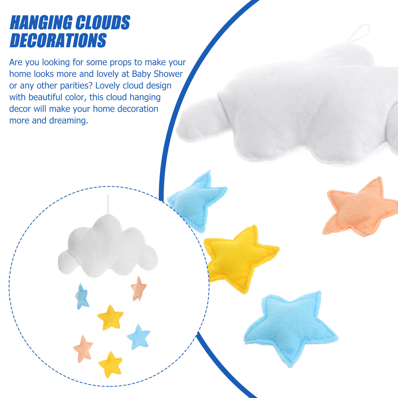 ของตกแต่งแขวนรูปหยดน้ำฝนสีสันส - Baby Nursery Colors บทวิจารณ์และราคา