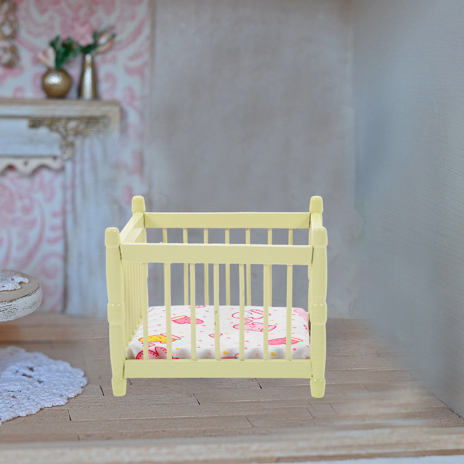 เตียงเด็กขนาด 1:12 เตียงจิ๋วสำ - Baby Nursery Accessories บทวิจารณ์และราคา