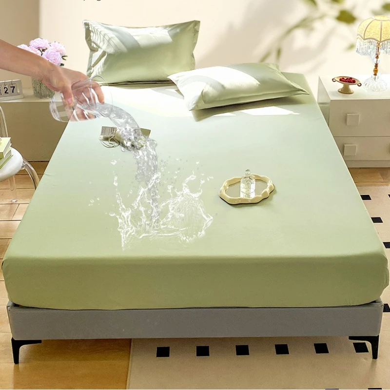 ผ้าปูที่นอนกันน้ำสีพื้นแบบรัดม - Baby Mattress Waterproof บทวิจารณ์และราคา